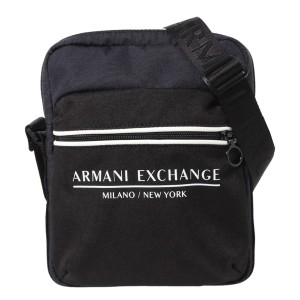 Čierna taška cez rameno Armani Exchange Shoulder Bag Blu/Nero