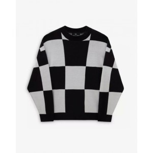 Dámsky čierno biely sveter Vans Wortex Sweater Black/Marshmllw