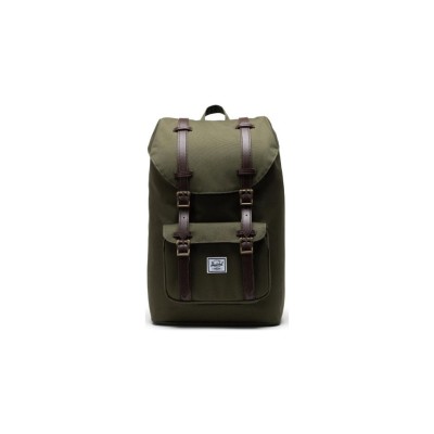 Mestský zelený ruksak Herschel Little America Mid-Volume Ivy Green/Chicory Coffee