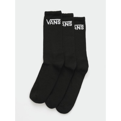 Čierne ponožky Vans Classic Crew Rox Black 3-Pack