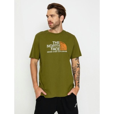  Pánske  olivovo zelené tričko S/S Rust 2 Tee The North Face