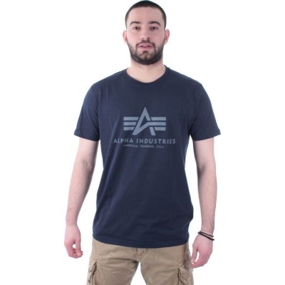 Pánske modré tričko Basic T-Shirt Alpha Industries