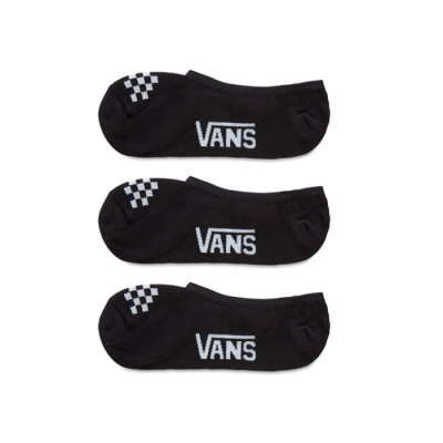 Dámske čierne členkové ponožky so vzorovaním Vans WM Classic Canoodle 6.5 Rox BLKWH 3-pack