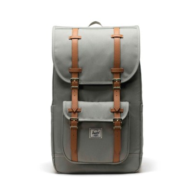 Mestský šedý ruksak Herschel Little America™ Backpack Seagrass/White Stitch