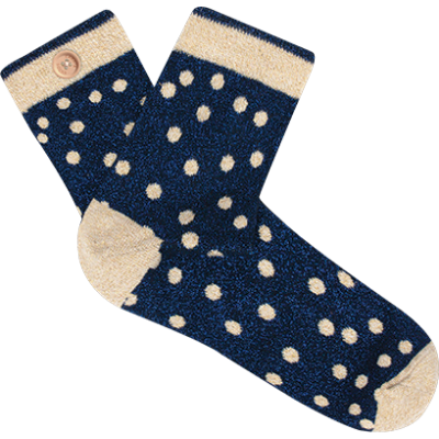 Dámske veselé ponožky cabaia minuit bleu 