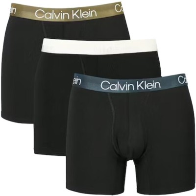 Sada 3 kusov čiernych boxeriek Calvin Klein Underwear B- Gry, Green, Blue