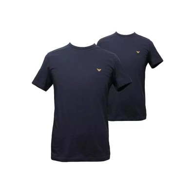 Súprava dvoch kusov tmavomodrých tričiek Emporio Armani T-Shirt 06236 Marine/Marine