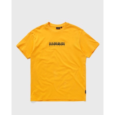 Pánske svetlo oranžové tričko Napapijri S-Box SS 4 Y1J Yellow Kumquat