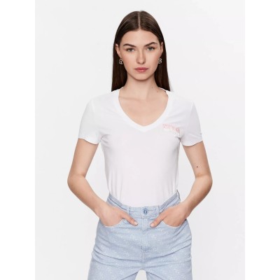 Dámske biele tričko Guess Jeans T-Shirt G011 Pure White W
