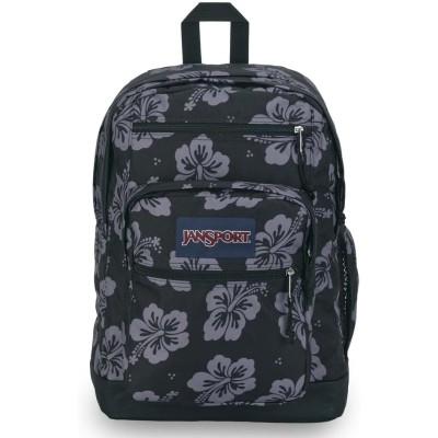 Čierny školský batoh s havajským motívom JanSport Cool Student  Luau Life 