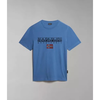 Pánske modré tričko Napapijri S-Ayas Blue Horizon