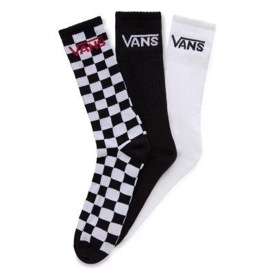 Viacfarebné ponožky Vans Classic Crew Black/White 3-Pack