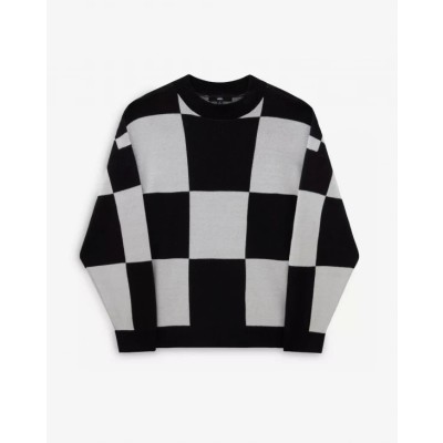 Dámsky čierno biely sveter Vans Wortex Sweater Black/Marshmllw