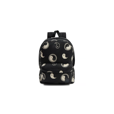 Čiernobiely vzorovaný ruksak Vans WM Deana III Backpack Black/White