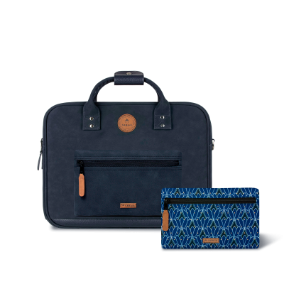Modrá taška na notebook Cabaia Messenger Zurich
