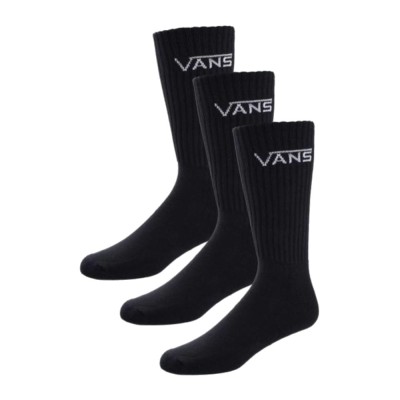 Pánske čierne ponožky Vans Classic Crew 9.5 Black (3 Pack)